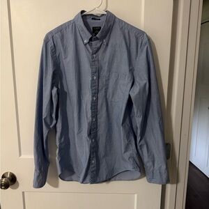 J. Crew Men's Blue Button Down Shirt size M